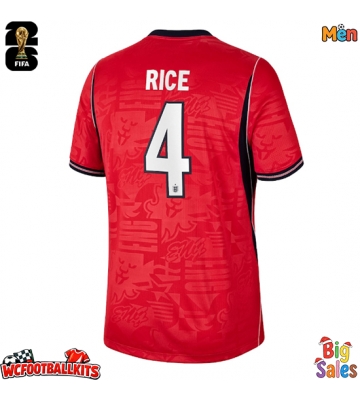 England Declan Rice #4 Replica Away Stadium Shirt World Cup 2026 Short Sleeve
